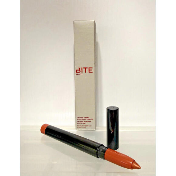 BITE Beauty Crystal Creme Shimmer Lip Crayon Candied Guava ~ Rare NIB - Picture 2 of 6